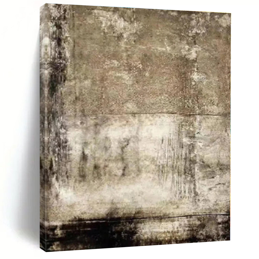 Weathered Texture Abstract Acrylic Art - Suited for Industrial - chic Cafe & Retro - styled Parlor LargeART0553