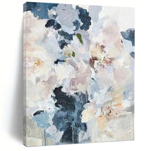Load image into Gallery viewer, “Delicate Floral Whispers” Abstract Flower Bouquet Painting on Canvas, Soft Romantic Art DKH929
