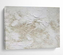 Load image into Gallery viewer, Textured Neutral Tones Abstract Painting on Canvas - “Worn Serenity” DKH596
