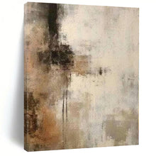 Load image into Gallery viewer, Large - Scale Hand - painted Earth - Toned Abstract Blur Acrylic Art for Bohemian - Inspired Bedrooms LargeART0249
