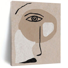 Load image into Gallery viewer, Earth - Toned Abstract Face Canvas Painting, Ideal for Bohemian Bedroom &amp; Art - Filled Living Room LargeART1144
