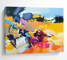 Load image into Gallery viewer, Vibrant Abstract Chaos: Energetic Color Explosion Large - Scale Hand - painted Abstract Acrylic Art DLZ187
