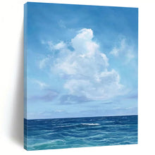 Load image into Gallery viewer, Seascape Abstract Painting, Ideal for Coastal Bedroom &amp; Relaxing Spa LargeART2298
