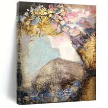 Load image into Gallery viewer, Large - Scale Floral Lady Silhouette Acrylic Art for Boudoir &amp; Garden Café LargeART0418
