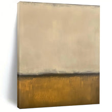 Load image into Gallery viewer, “Beige and Gold Minimalist Horizons” - Beige, Gold, Grey Abstract Art on Canvas DKH1238
