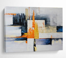 Load image into Gallery viewer, Geometric Abstract Painting with Bold Colors for Creative Studio &amp; Urban Loft DKH220

