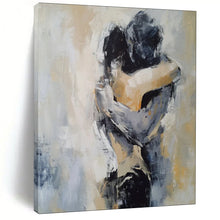 Load image into Gallery viewer, Abstract Embrace Painting, Perfect for Romantic Bedroom &amp; Intimate Lounge LargeART1831
