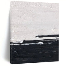 Load image into Gallery viewer, “Black &amp; White Horizon” – Thick black and white, textured horizontal lines DTP402
