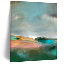 Load image into Gallery viewer, Dreamy Colorful Abstract Landscape, Suited for Artistic Home Office &amp; Eclectic Living Room LargeART2001
