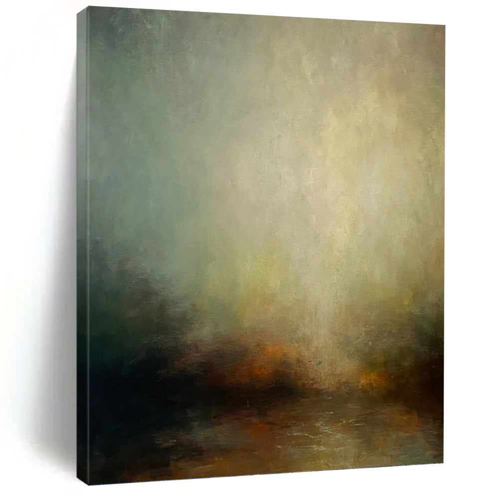 “Softly Lit Landscape” - Impressionistic Landscape Art on Canvas DKH1535