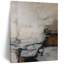 Load image into Gallery viewer, Huge Blue - Brown Abstract Cloud - like Acrylic Painting for Bedroom Ambiance LargeART0257
