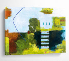 Load image into Gallery viewer, Colorful Geometric Landscape Abstract Painting on Canvas DKH561
