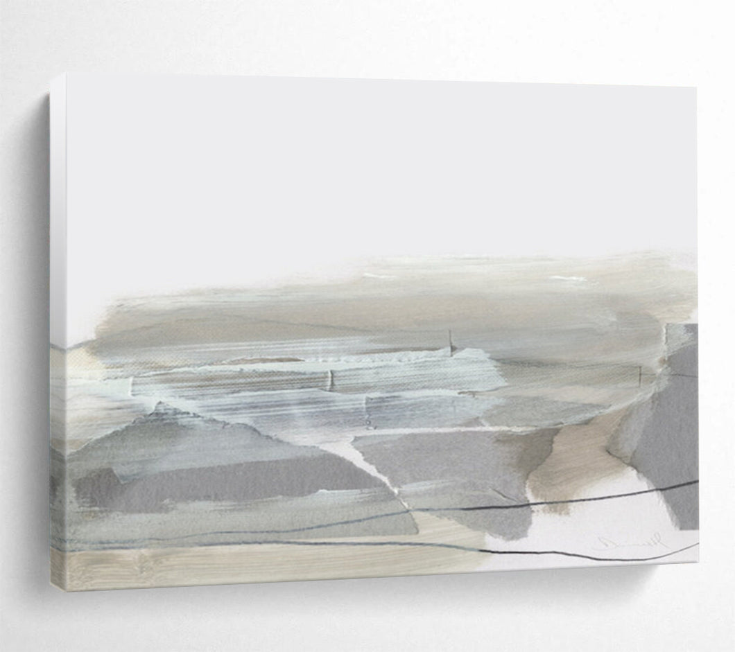 Minimalist Gray Abstract Landscape Abstract acrylic painting DLZ130