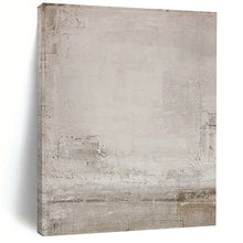 Load image into Gallery viewer, “Stone Canvas” – Beige &amp; Gray Textured Abstract Acrylic with Subtle Layers DTP055
