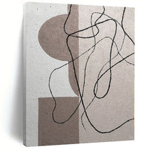 Load image into Gallery viewer, Minimalist Line and Shape Art, Great for Scandinavian Office &amp; Modern Hallway LargeART1087
