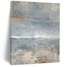 Load image into Gallery viewer, Gray - Toned Textured Abstract Art - Perfect for Living Room &amp; Hallway LargeART2354
