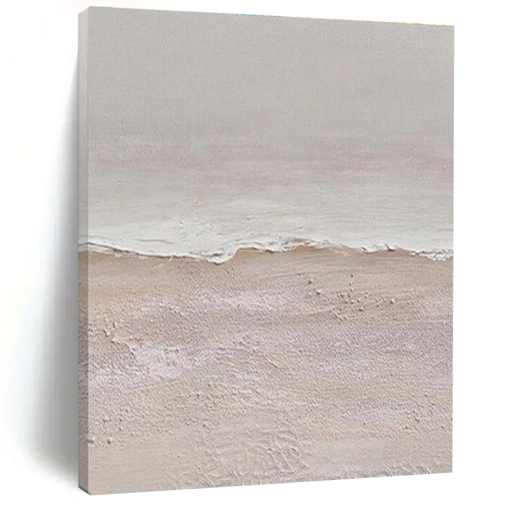 Textured Beach Shoreline Acrylic Art - Great for Coastal - inspired Bathroom & Relaxing Reading Nook LargeART0666