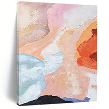 Load image into Gallery viewer, “Soft Color Fusion” – Pastel - Toned Abstract Oil Painting with Gentle Textures DTP275

