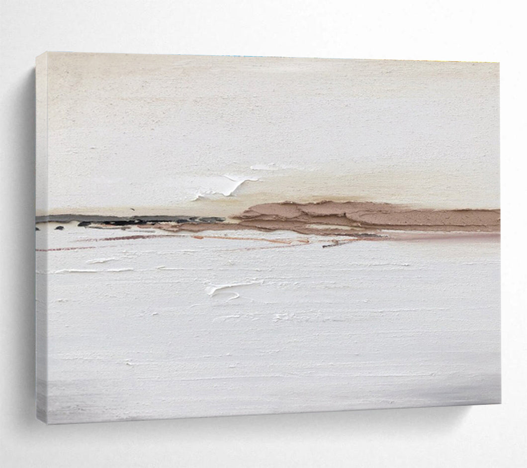 Neutral Tones “Subtle Horizons” Painting on Canvas, Calming Abstract Art DKH913