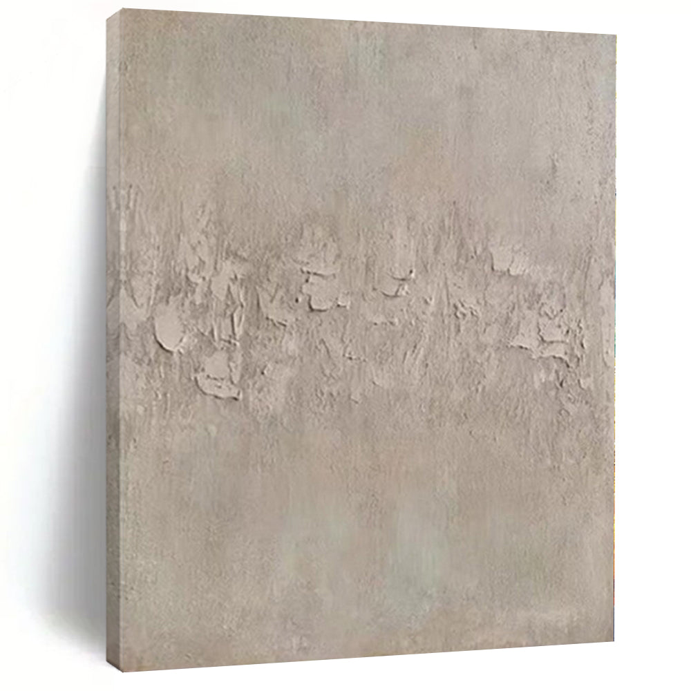 Textured Neutral Canvas Abstract Canvas Painting, Ideal for Serene Yoga Studio & Minimalist Meditation Room LargeART1113
