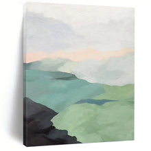 Load image into Gallery viewer, “Pastel Mountain Landscape” - Soft - Toned Nature Art on Canvas DKH1445
