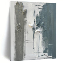 Load image into Gallery viewer, Large - Scale Gray Abstract Art for Minimalist Bedroom &amp; Modern Office LargeART0494
