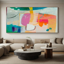 Load image into Gallery viewer, Oversized Hand-Painted Abstract Mural for Living Room &amp; Office
