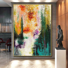 Load image into Gallery viewer, Oversized Abstract Botanical Painting - Made to Order Gouache for Botanical Garden Gift Shops
