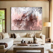Load image into Gallery viewer, Giant Abstract Art Deco Mural - Commissioned Mixed Media for Boutique Hotel Suites
