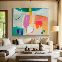 Load image into Gallery viewer, Oversized Hand-Painted Abstract Mural for Living Room &amp; Office
