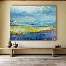 Load image into Gallery viewer, Impressionistic Landscape Abstract Painting for Lakeside Cottage &amp; Nature - Inspired Office DKH190
