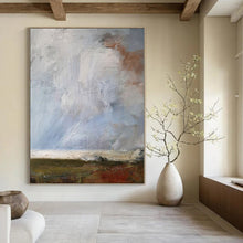 Load image into Gallery viewer, Abstract Landscape with Textures Abstract Canvas Painting, Suited for Rustic Home Office &amp; Nature - Inspired Lounge LargeART1140
