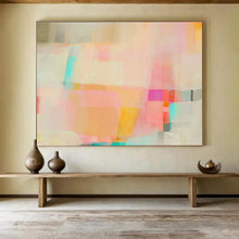 Load image into Gallery viewer, Soft Color Block Abstract Art for Minimalist Nursery &amp; Calm Office DKH053
