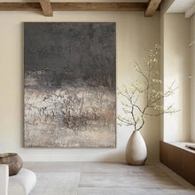 Load image into Gallery viewer, Gray Textured Abstract Art for Minimalist Art Studio &amp; Urban - inspired Hotel Lobby LargeART0947
