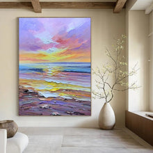 Load image into Gallery viewer, Pastel Sunset Seaside – Impasto Oil Landscape DTP261
