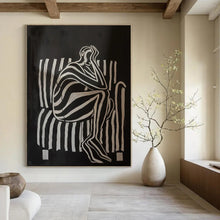 Load image into Gallery viewer, Black - White Abstract Emotional Art, Perfect for Thought - Provoking Study &amp; Introspective Lounge LargeART2044
