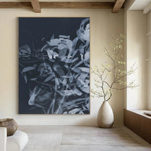 Load image into Gallery viewer, Layered Floral in Gray – Abstract Flower Watercolor DTP240
