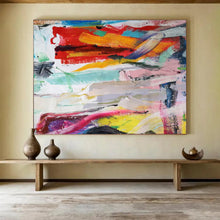 Load image into Gallery viewer, Vibrant Abstract Expressionist Painting for Bold Living Room &amp; Contemporary Art Space DKH305
