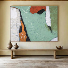 Load image into Gallery viewer, Earthy - Toned Abstract Painting on Canvas: Organic - Shaped Abstraction DKH576
