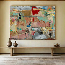 Load image into Gallery viewer, “Desert - Inspired Abstract” - Earthy Tones Abstract Acrylic, Suits Southwest - Themed Room and Art Gallery DLZ243
