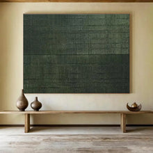 Load image into Gallery viewer, Dark Green Textured Abstract Painting on Canvas - “Mystic Forest” DKH656
