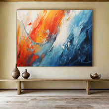 Load image into Gallery viewer, Hand - painted Dynamic Color Wave Acrylic Art for Energetic Home Gyms LargeART1704
