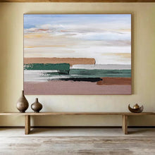 Load image into Gallery viewer, Minimalist Abstract Painting on Canvas - “Serene Horizons” DKH788
