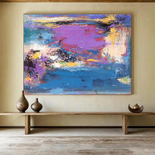 Load image into Gallery viewer, Vibrant Color - Blended Abstract Painting for Modern Living Room &amp; Creative Studio DKH161
