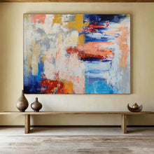 Load image into Gallery viewer, Bold Color Abstract Splash Painting on Canvas - “Chaotic Harmony” DKH646
