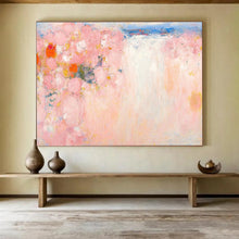 Load image into Gallery viewer, Soft Pink Floral Abstract Painting On Canvas DKH411
