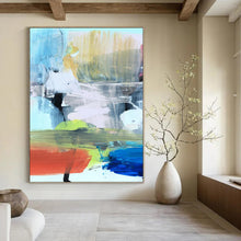 Load image into Gallery viewer, Colorful Abstract Layers – Energetic Acrylic with Vivid Hues DTP245
