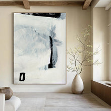 Load image into Gallery viewer, Minimalist Shadow Play – Soft Gray and Bold Black Forms DTP204
