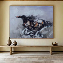 Load image into Gallery viewer, Abstract Horse Painting for Equestrian - Themed Study &amp; Rustic Living Room DKH306
