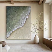 Load image into Gallery viewer, Coastal Shoreline Textured Art, Ideal for Beach House Living Room &amp; Seaside Café LargeART1084
